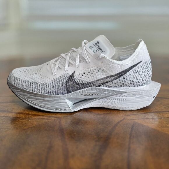 Nike ZoomX Vaporfly Next% 3 Running Shoes Women's 6 White Silver New DV4140-100 - Picture 7 of 13